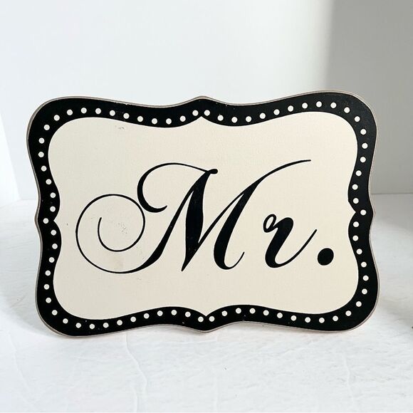 COPY - Bride and Groom Mr. and Mrs. Signs - Picture 3 of 8